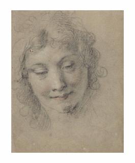 Giulio Cesare Procaccini - Head of a woman