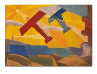 Giulio D\'Anna - Aerei Caproni sullo stretto, circa 1933 - 1934