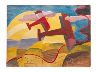 Giulio d\'Anna - Dinamismo aereo + cielo + mare + terra