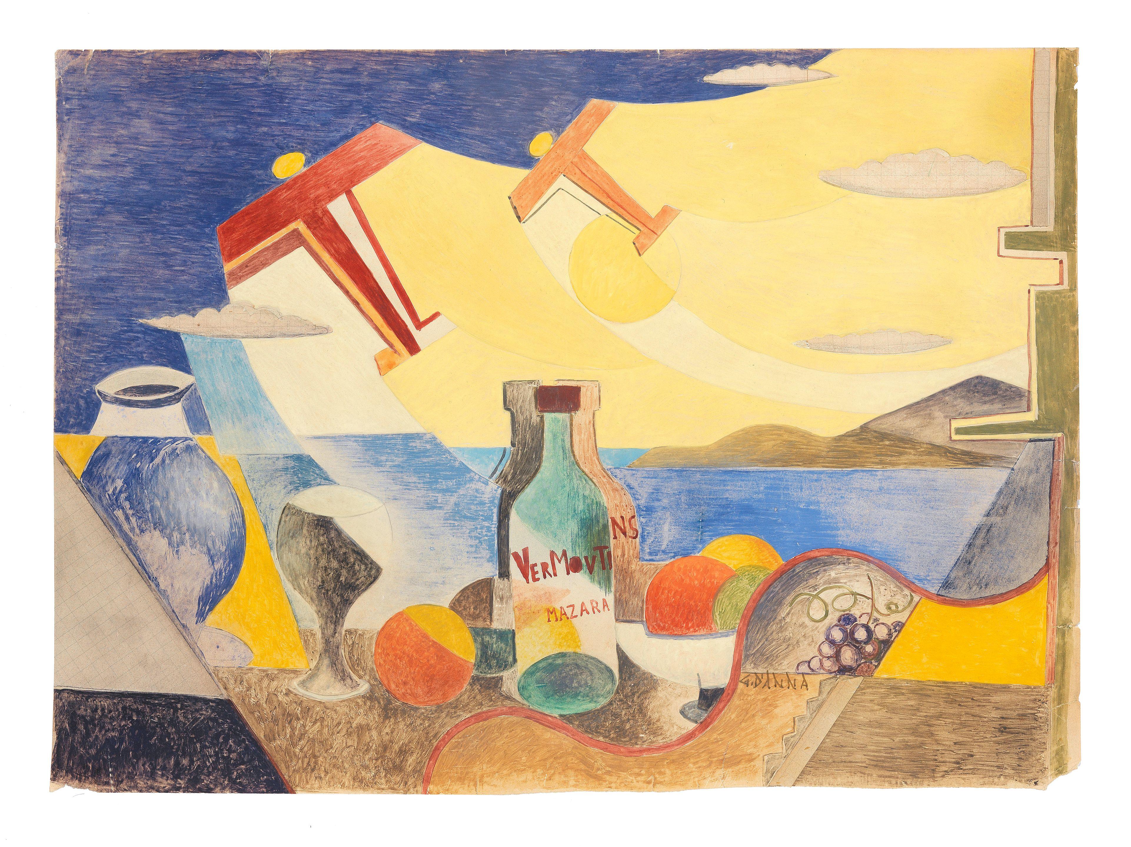 Giulio D\'Anna - Natura morta + aerei in volo