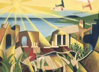 Giulio D\'Anna - Paesaggio siciliano e Aerei