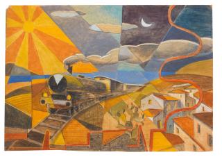 Giulio d\'Anna - Velocitá di treno + paesaggio simultaneo