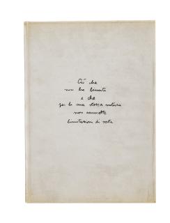 Giulio Paolini - Ció che non ha limiti e che per sua stessa natura non ammette limitazioni di sorta