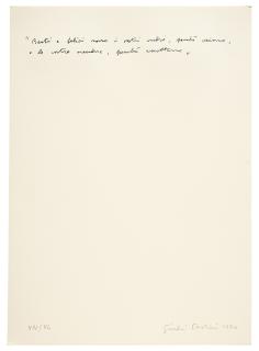 Giulio Paolini - Lotto di nove opere: