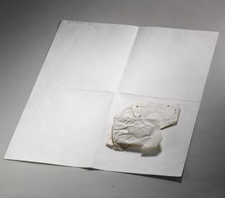 Giulio Paolini - Senza Titolo (Dalla Serie Dei Disegni)Signed And Dated 1964, Collage On Paper