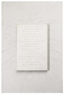 Giulio Paolini - Una Visionesigned, Titled And Dated 1973 On The Reverse, Pencil On Prepared Canvas