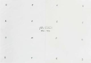 Giulio Paolini - Untitled