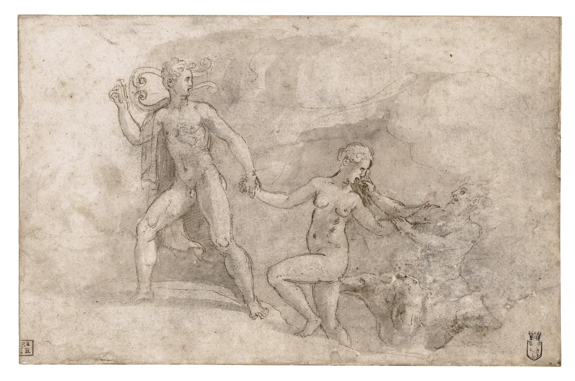 Giulio Pippi - Orpheus\' Fruitless Attempt To Recover Eurydice From Hades