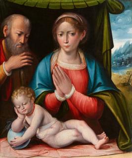 Giulio Raibolini - Madonna mit Kind und dem Heiligen Joseph