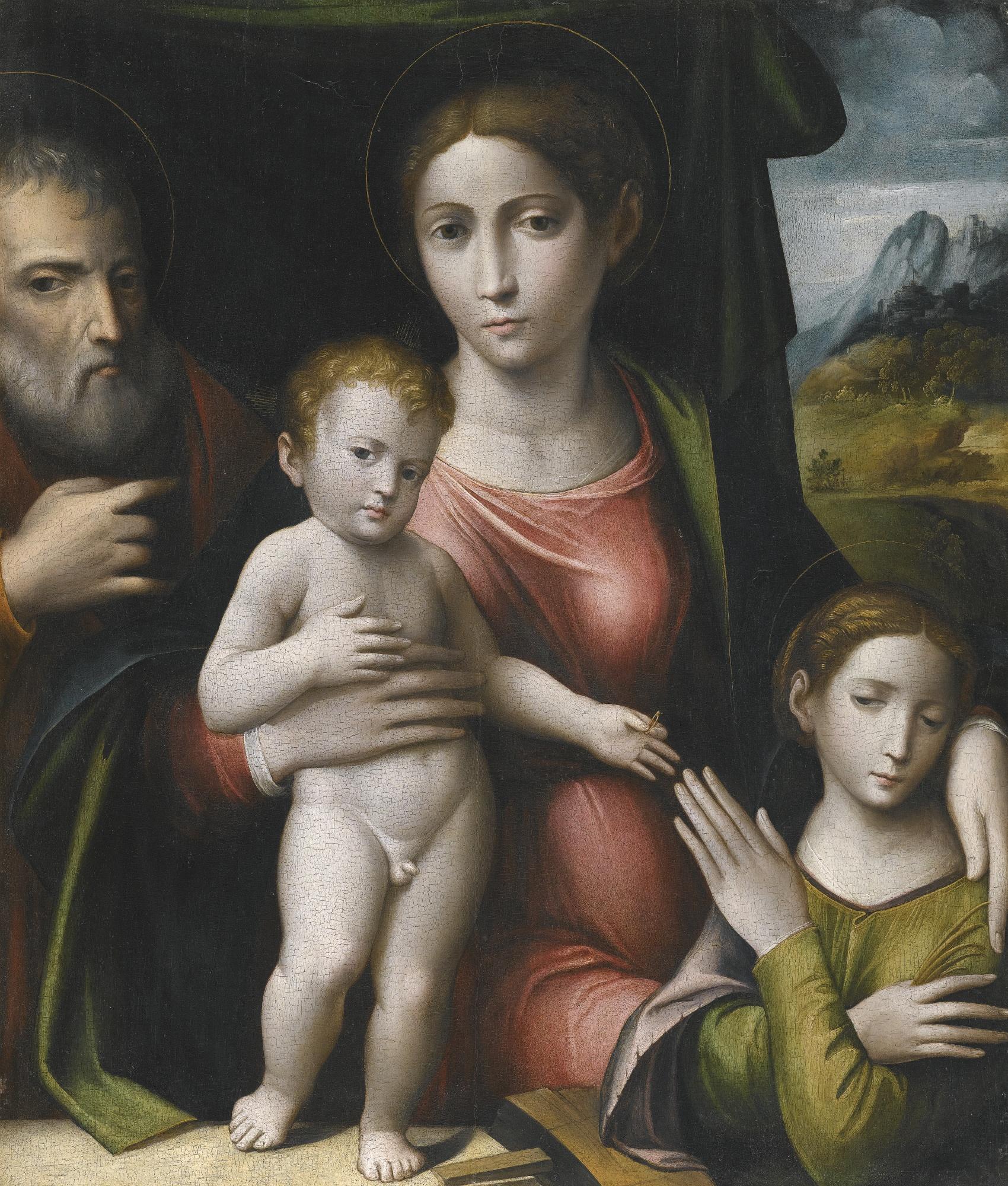 Giulio Raibolini - The Mystic Marriage Of Saint Catherine