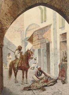 Giulio Rosati - A carpet seller