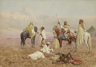Giulio Rosati - Bedouins on horseback