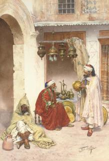Giulio Rosati - Haggling in the souk