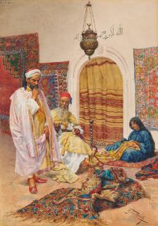 Giulio Rosati - The Carpet Seller