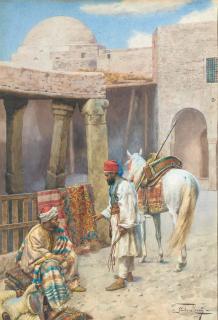 Giulio Rosati - The carpet seller