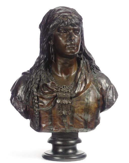 Giulio Tadolini - Bust of an Oriental Beauty