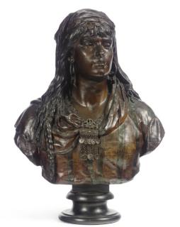 Giulio Tadolini - Bust of an Oriental Beauty