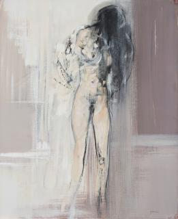 Giuseppe Ajmone - Nudo che si spoglia