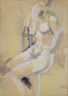 Giuseppe Ajmone - Nudo seduto