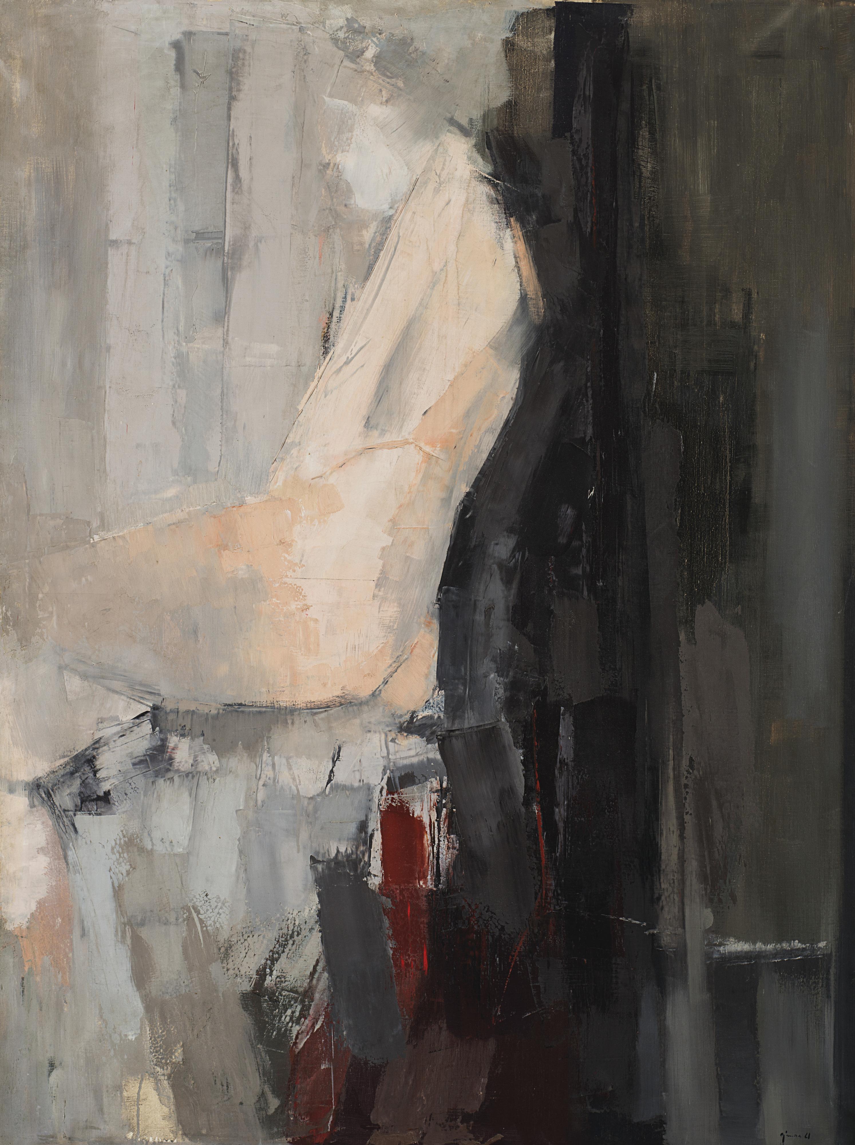 Giuseppe Ajmone - Nudo seduto