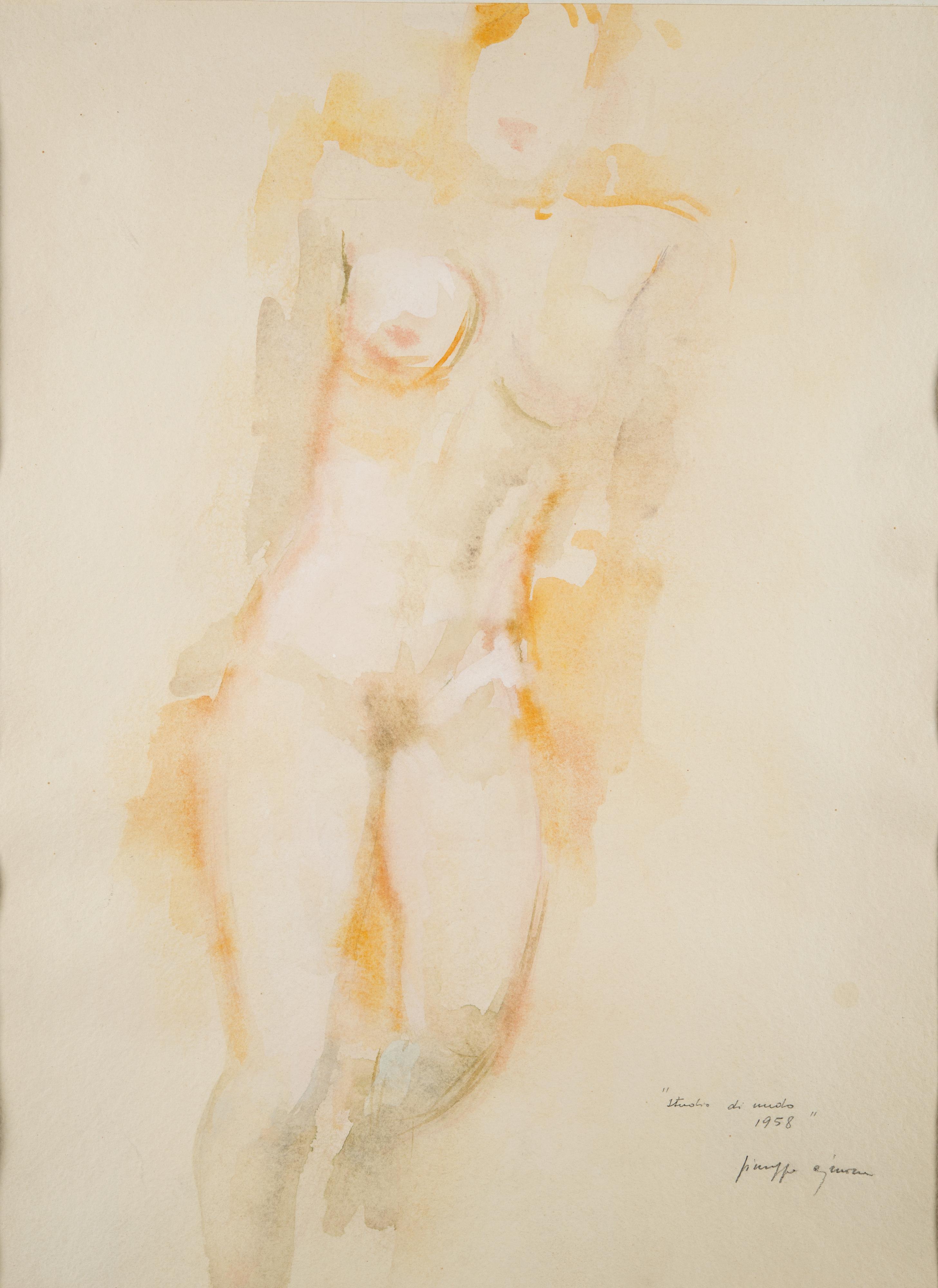 Giuseppe Ajmone - Studio di nudo