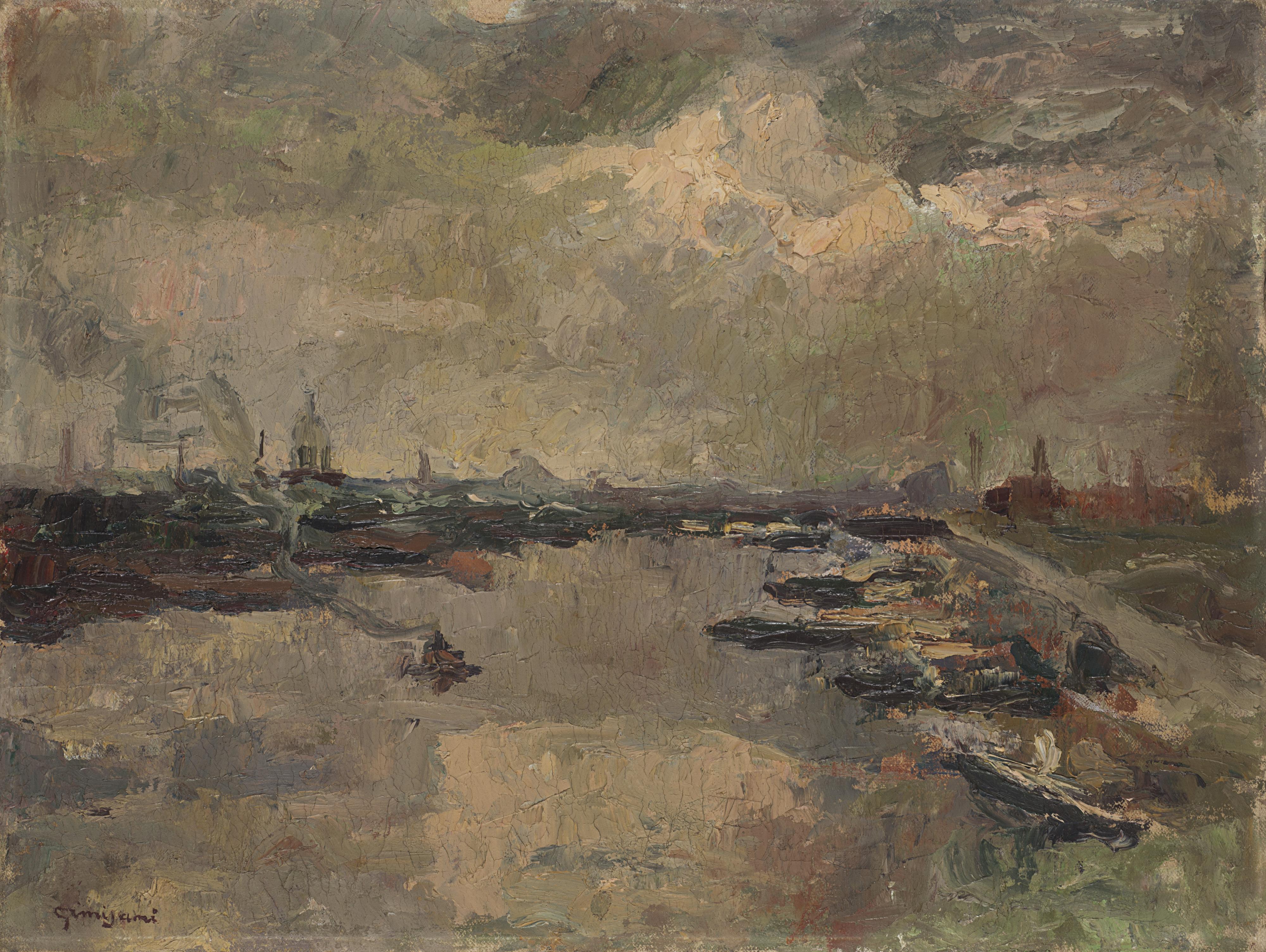 Giuseppe Amisani - Scorcio della laguna veneta