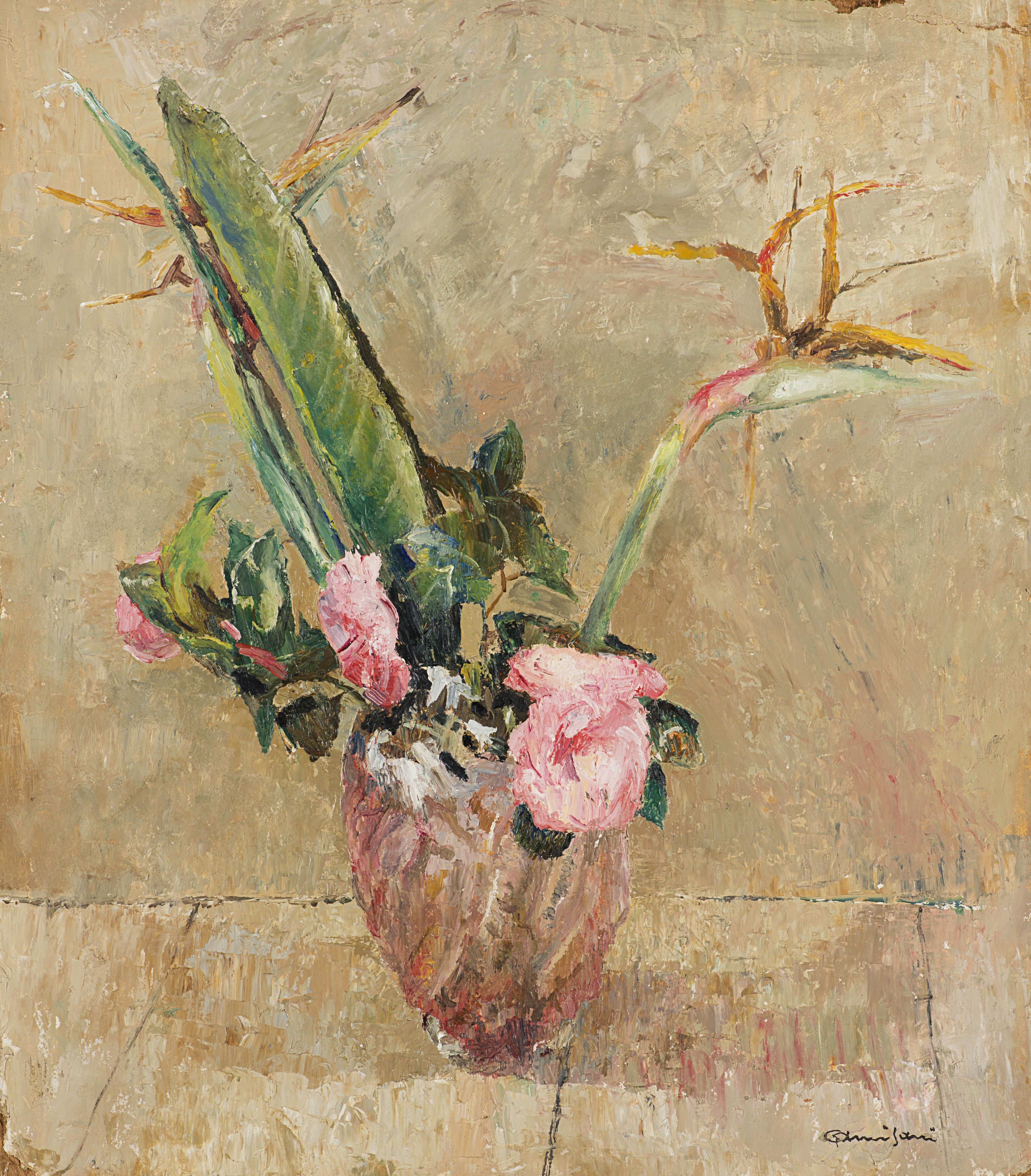 Giuseppe Amisani - Vaso con fiori