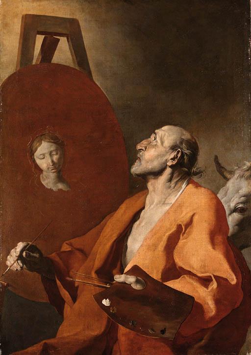 Giuseppe Antonio Petrini - Saint Luke painting the Virgin