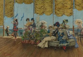 Giuseppe Aureli - The bathing party