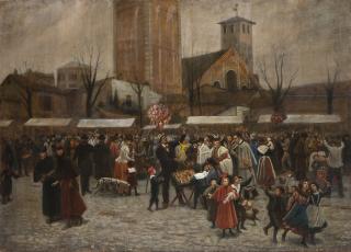 Giuseppe Barbaglia - Fiera degli Oh Bej! Oh Bej! in Piazza Sant\'Ambrogio. Milano