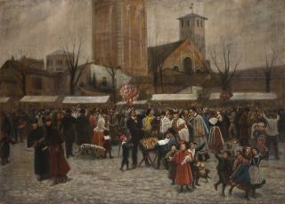 Giuseppe Barbaglia - Fiera degli Oh Bej! Oh Bej! in Piazza Sant\'Ambrogio. Milano