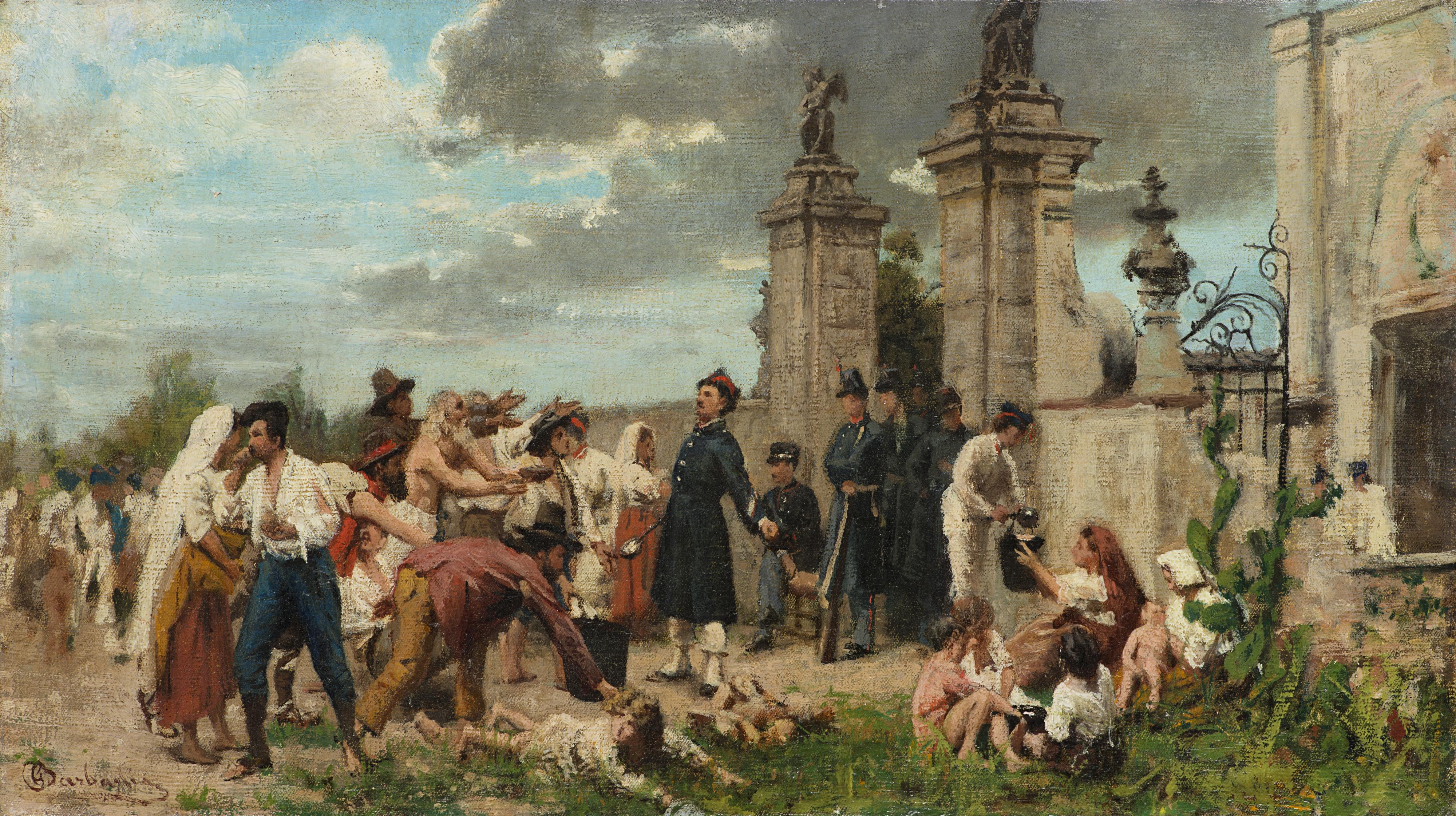 Giuseppe Barbaglia - La distribuzione del rancio