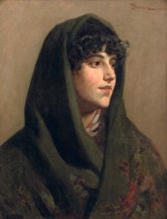 Giuseppe Barison - The green shawl
