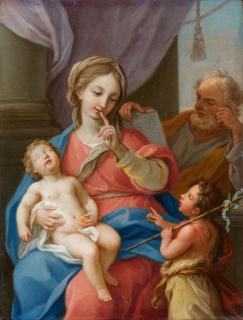 Giuseppe Bartolomeo Chiari - Die heilige Familie mit schlafendem Christus und Johannes