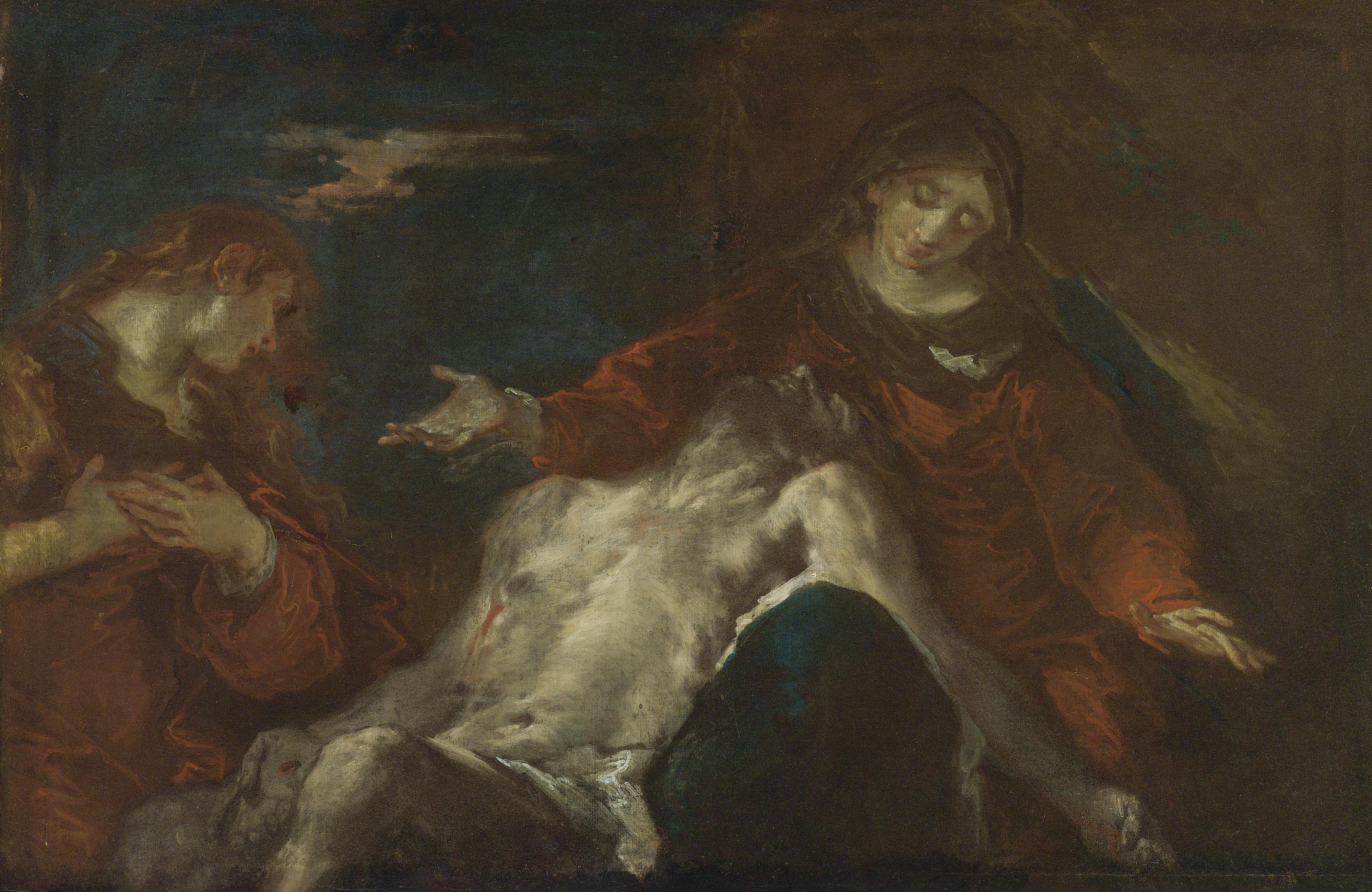 Giuseppe Bazzani - Pietà With Mary Magdalene