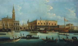 Giuseppe-Bernadino Bison - The Bucintoro At The Molo On Ascension Day