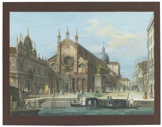 Giuseppe Bernardino Bison - A View Of Venice: Ss. Giovanni E Paolo