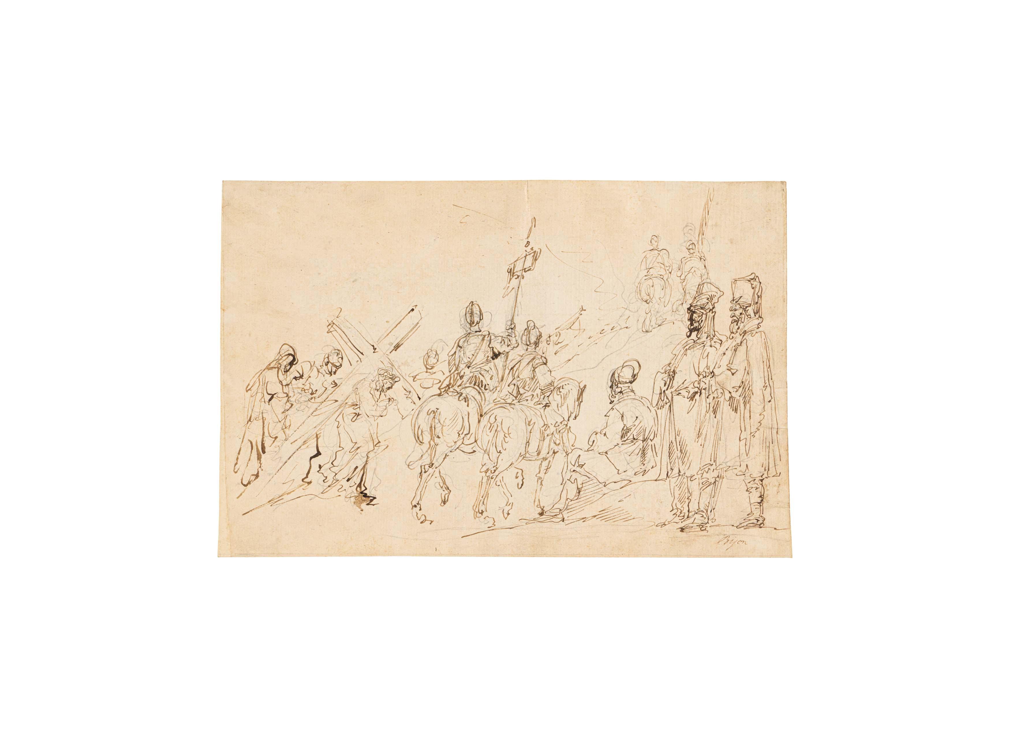 Giuseppe Bernardino Bison - Christus auf dem Weg nach Golgotha.