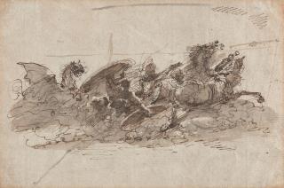 Giuseppe Bernardino Bison - Der Tod des Hippolyt.