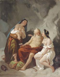 Giuseppe Bernardino Bison - Lot and his Daughters