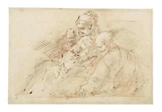 Giuseppe Bernardino Bison - The Holy Family