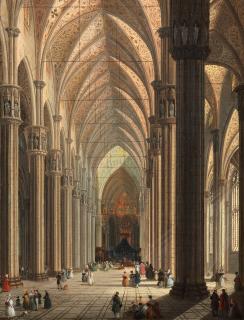 Giuseppe Bernardino Bison - The nave of the Duomo, Milan, looking east