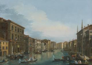 Giuseppe Bernardino Bison - View Of The Grand Canal From The Palazzo Grimani