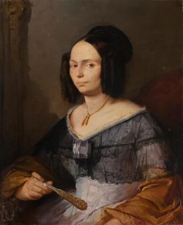 Giuseppe Bertini - Ritratto della nobile Besozzi