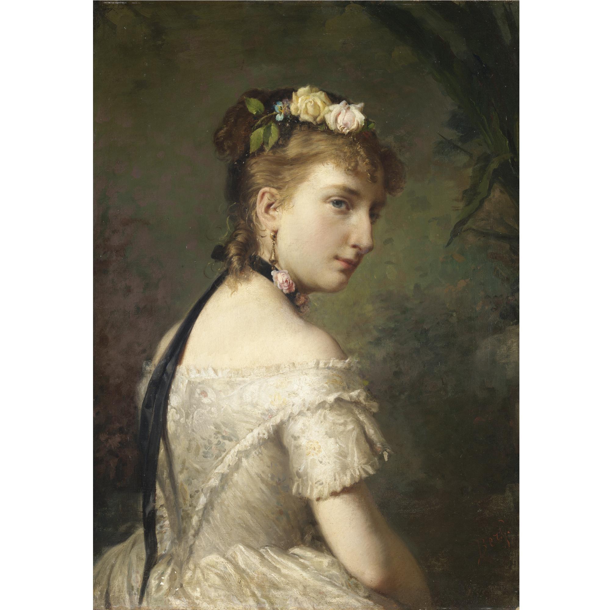 Giuseppe Bertini - Ritratto Di Donna