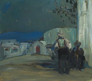 Giuseppe Biasi da Teulada - olio su tela (cm 35x40)