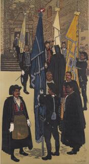 Giuseppe Biasi da Teulada - Parata con bandiere