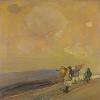 Giuseppe Biasi Detto Biasi Da Teulada - Pastori Sardi Con Gregge