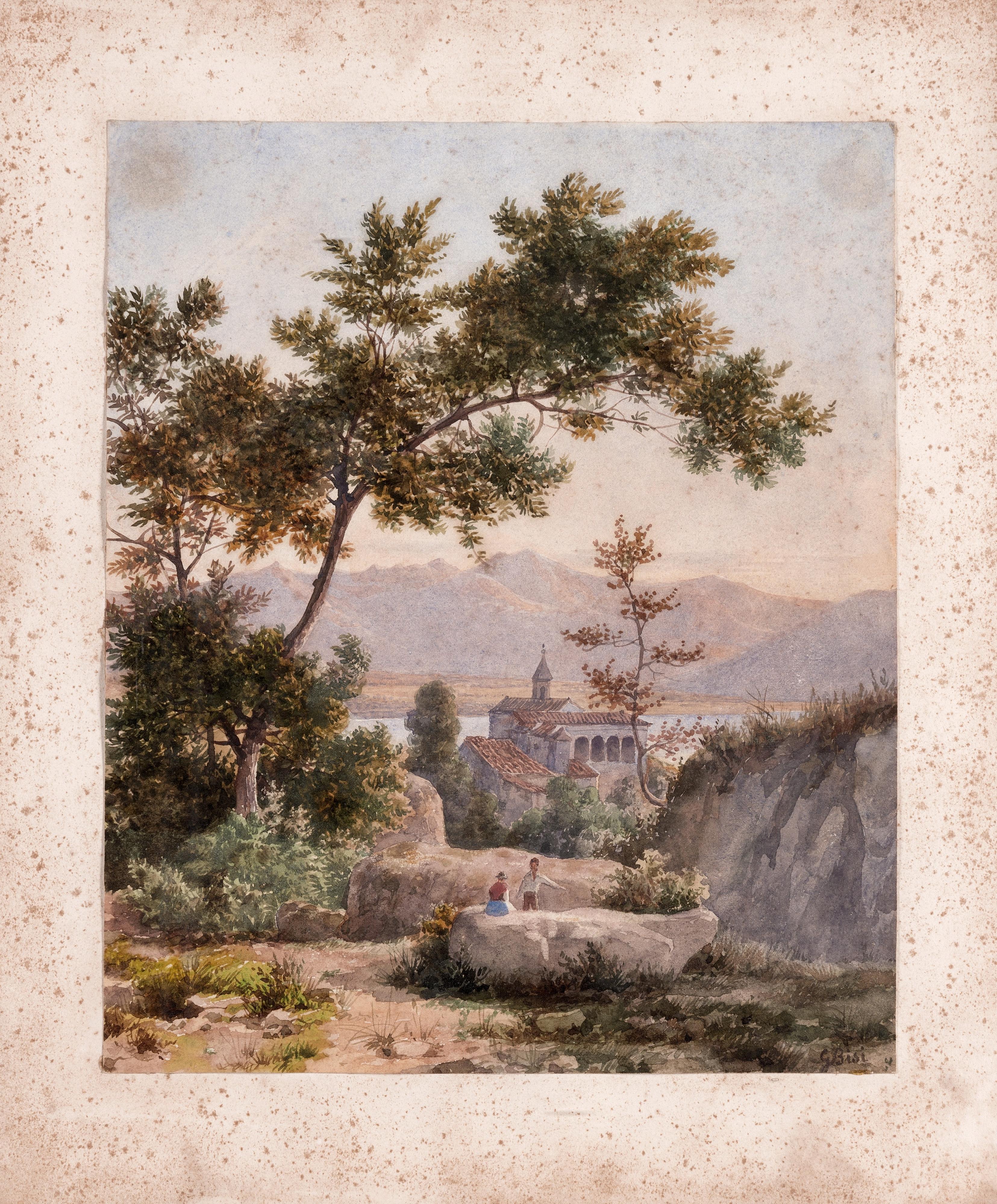 Giuseppe Bisi - Paesaggio lacustre