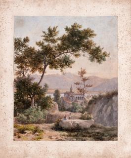 Giuseppe Bisi - Paesaggio lacustre